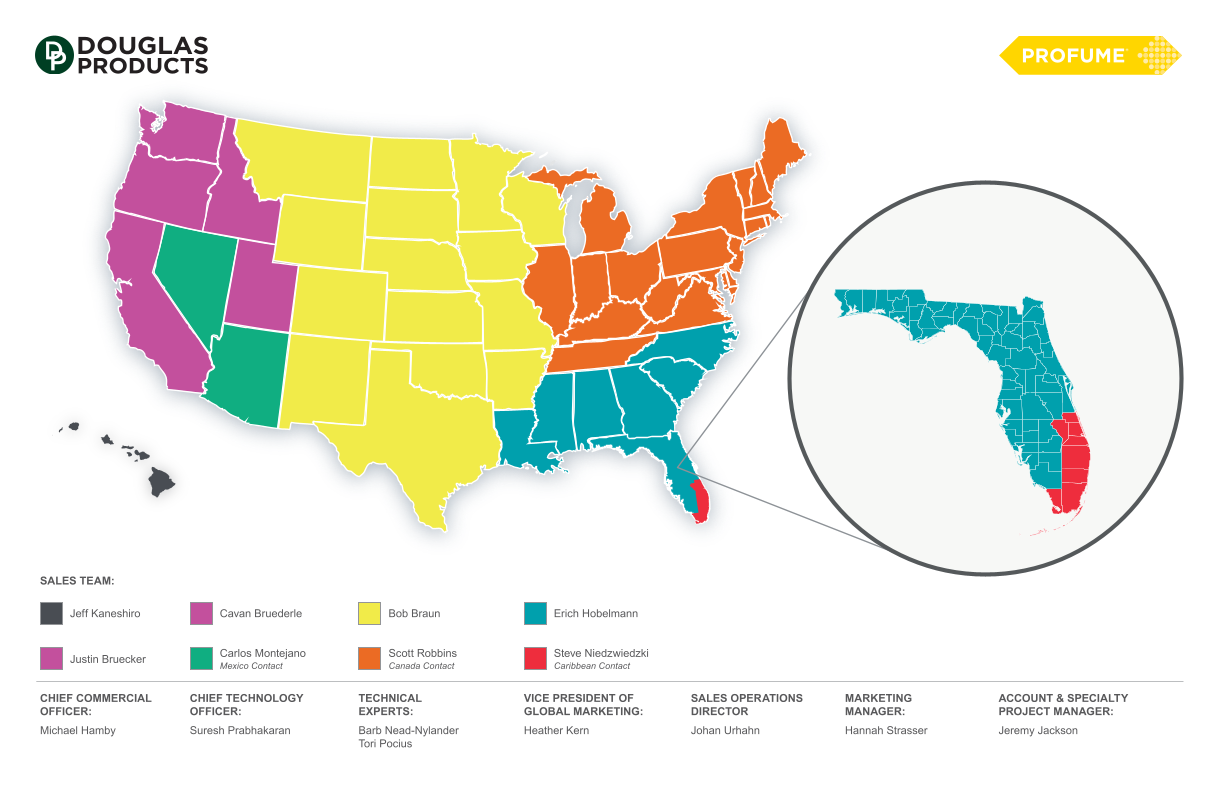 ProFume Territory Map