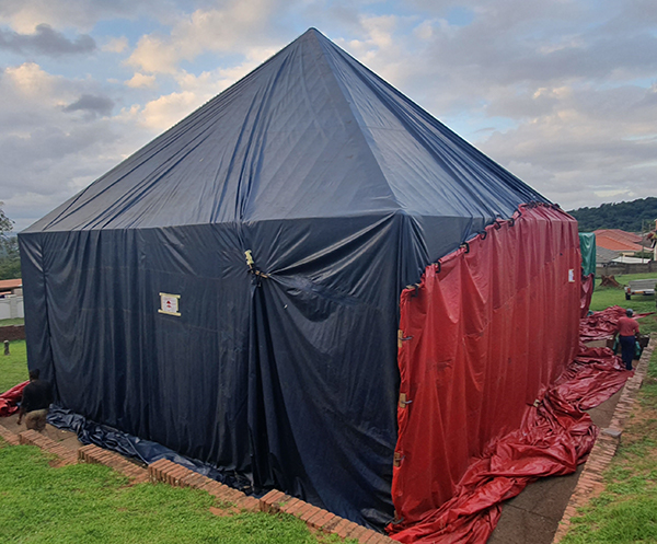 Home tented for fumigation